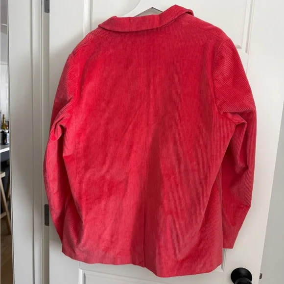 BNWT Adidas Women's Chord / Ribbed Coral Blazer - Picture 3 of 7